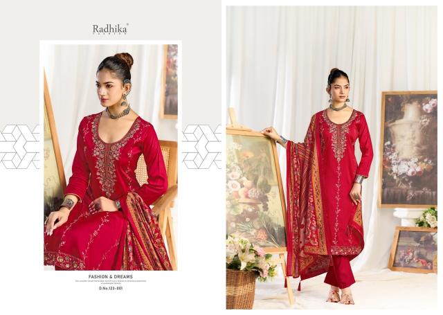 Azara zeenat buy dress material wholesale surat textile catalogue